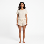 Mad Dog Women's Waffle Knit Pajama Set – Short Summer Pajamas with Shorts - Soft Comfy PJ - Breathable Loungewear Size S-XXL