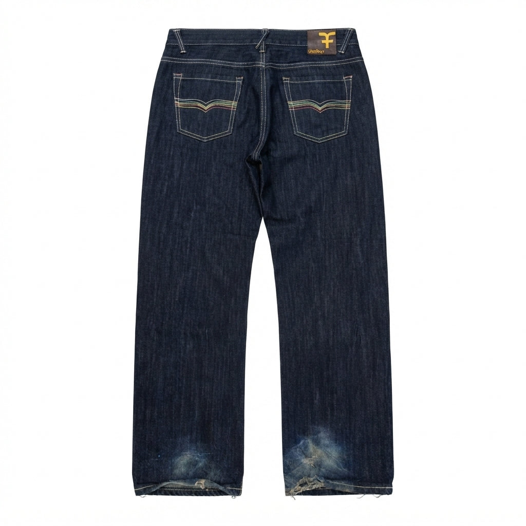 FIVE FOUR Distressed Denim Jeans (Size 36)