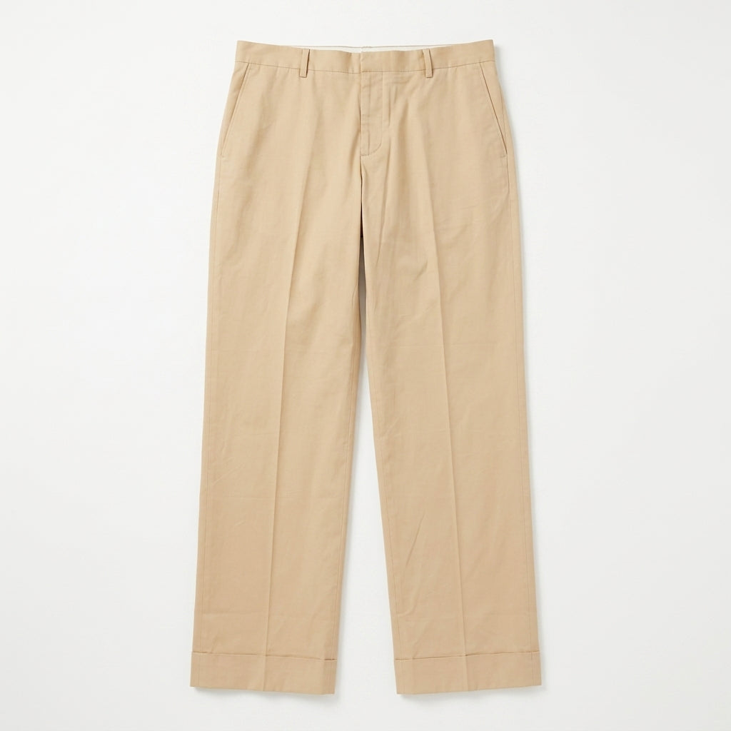 Urban Chic Khaki Wide-Leg Trouser Pants - Size 52