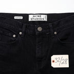 Acne Studios Men's Black Denim Jeans – Size 32 x 28 – Pre-Owned