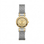 Vadet VD-5007L Ladies Quartz Gold Dial Cable Bracelet Watch - Requires a Battery