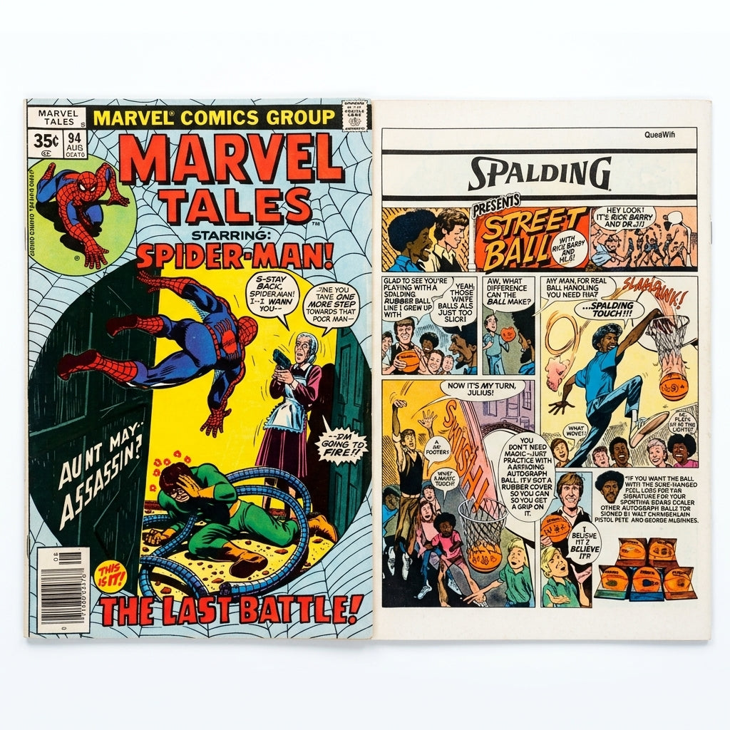 Marvel Tales #94 Starring Spider-Man (Vintage Comic with Spalding Street Ball Ad)