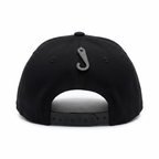 Sabi Goods Red Heart Embroidered Snapback - Black