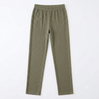 Mad Dog Women's Waffle Lounge Long Bottom Pants - Olive