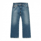 Hudson Jeans Distressed Blue Straight Leg Jeans (Size 40)