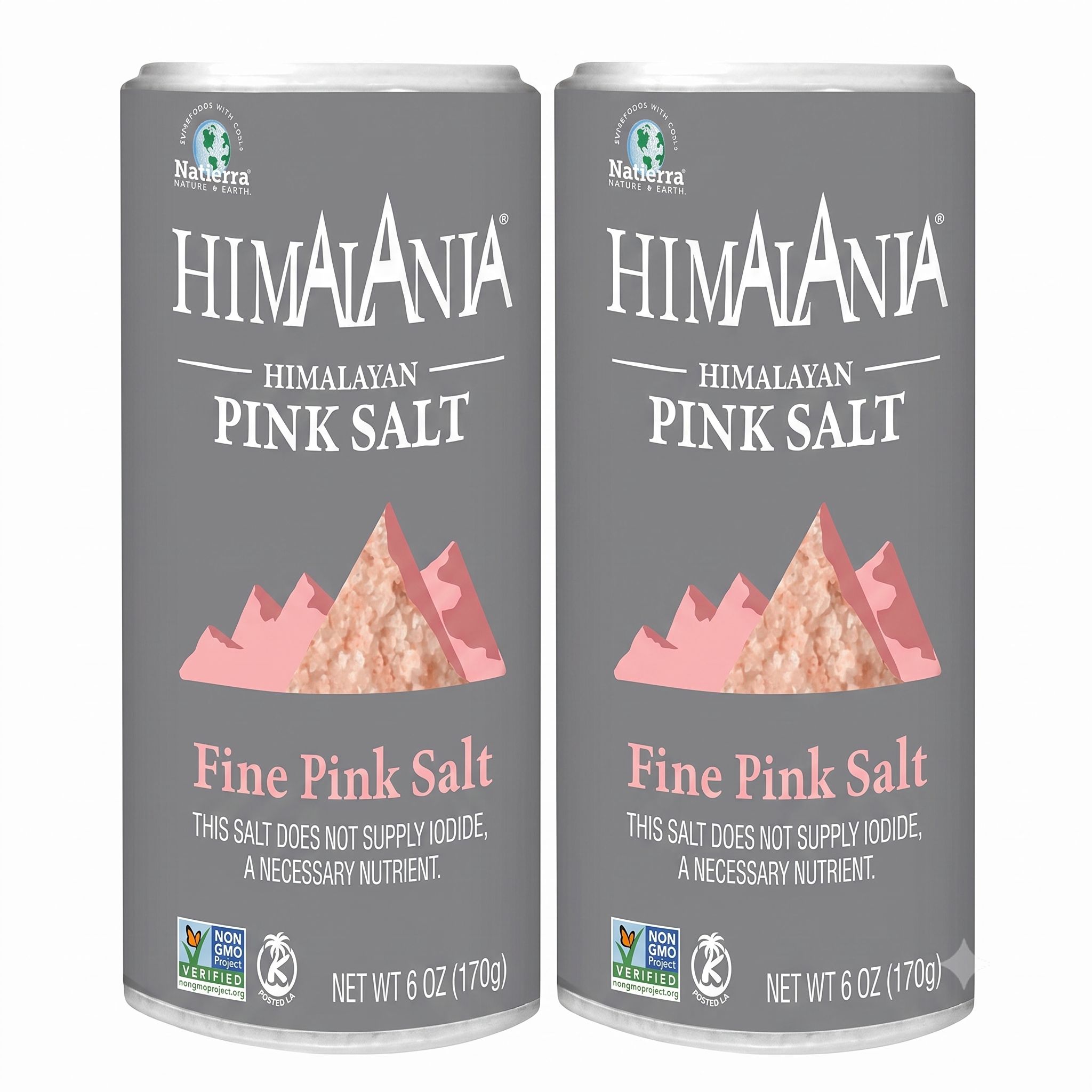 Natierra Himalania® Fine Pink Salt Shaker – 6 oz
