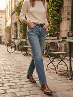 Vintage Straight Leg Faded Blue Jeans (Madewell)