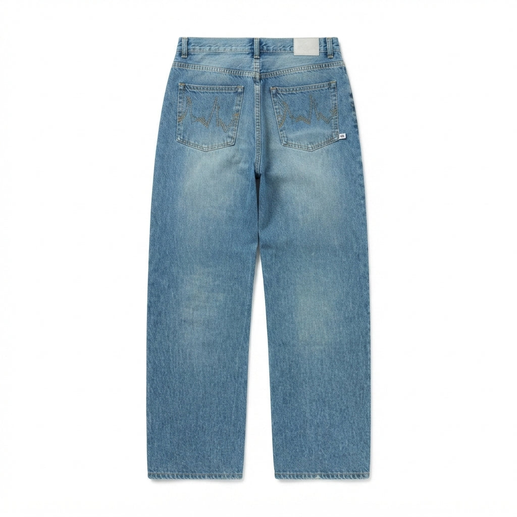 Lucky Brand Vintage Peace Logo Jeans (Size 36)