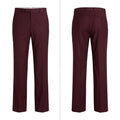 8 BY YOOX Men's Italian Tailored Trousers in Burgundy
