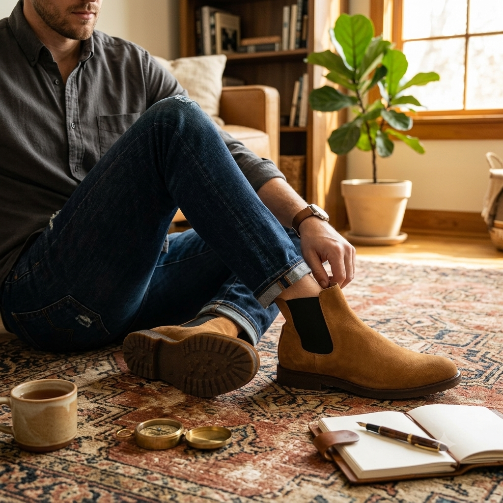 New Republic Sonoma Suede Chelsea Boot - Tan