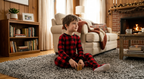 Mad Dog Concepts Girls Buffalo Bear Onesie Family PJ Set with Slipper Socks