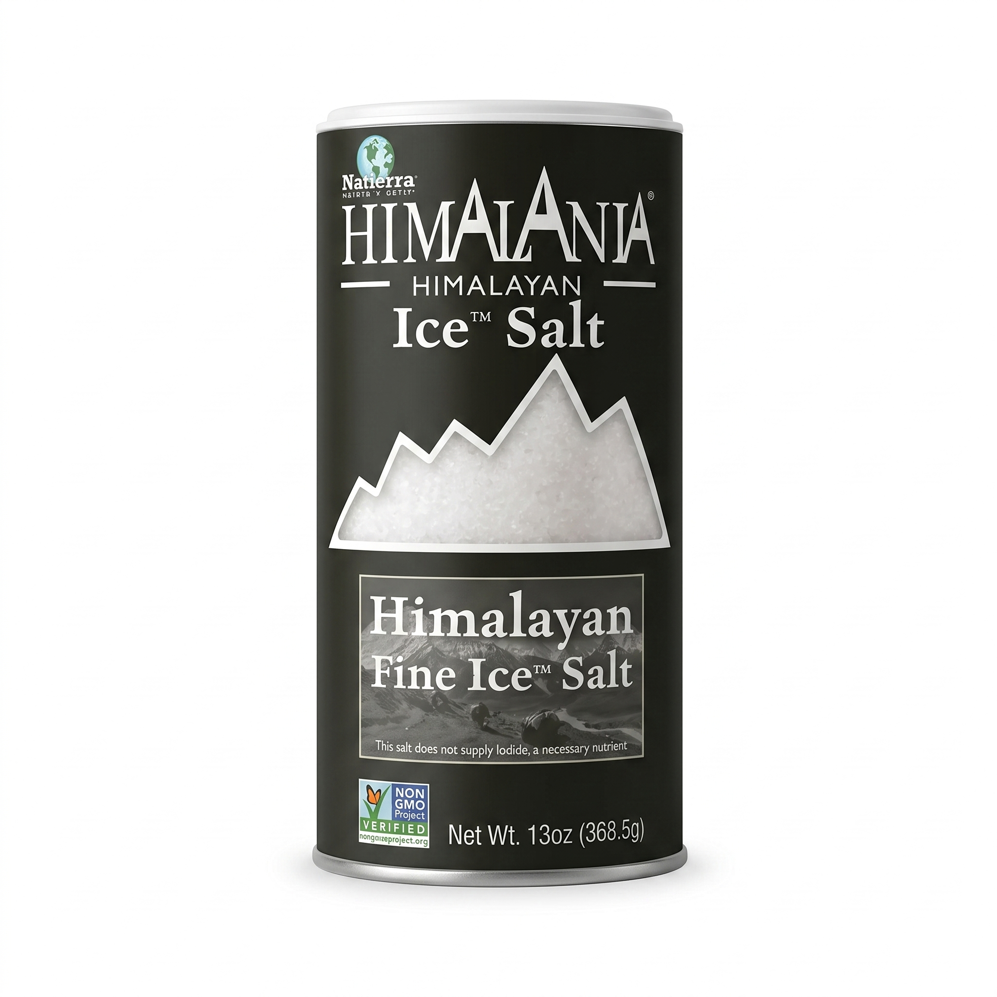 Natierra Himalania® Fine Himalayan Ice Salt Shaker – 13 oz (368g)