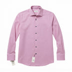 Eton Contemporary Pink Micro-Check Dress Shirt (Size 43/17)