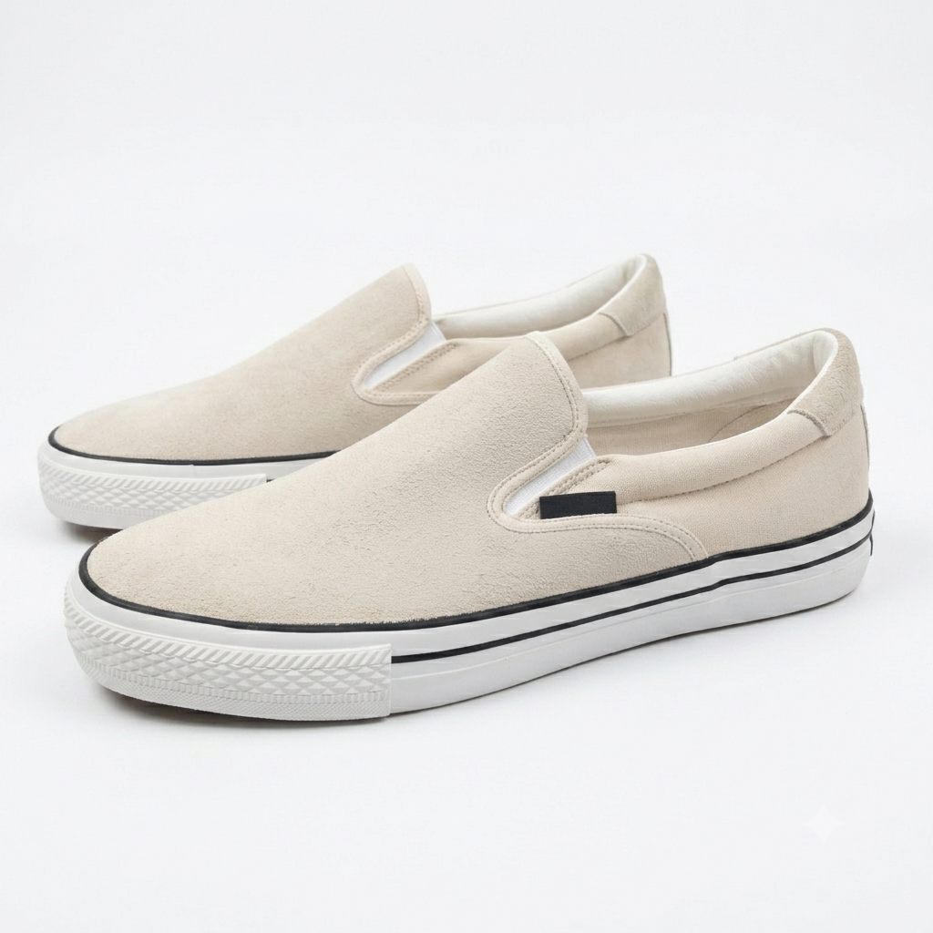 New Republic Men's Stanton Slip-On Suede Sneaker - Silver Birch