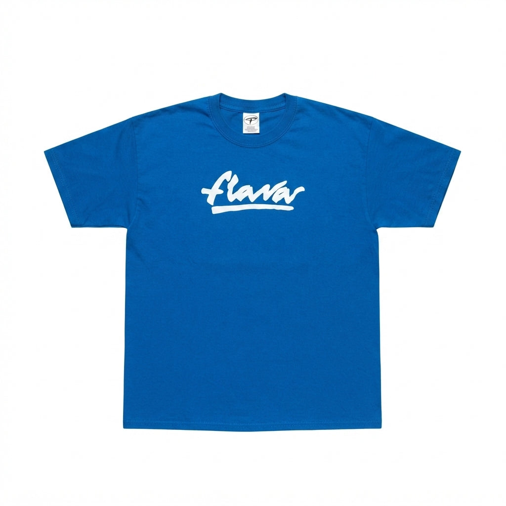 Unbranded Flava Script Tee (Royal Blue)