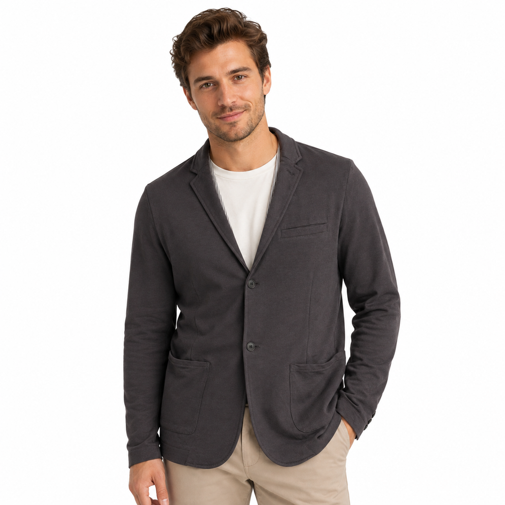 Five Four Men's Charcoal Gray Casual Blazer Jacket Large