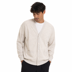 Five Four Los Angeles Men's Light Heather Gray V-Neck Cardigan XL