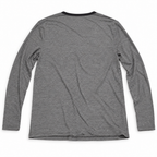 Topman Men’s Heather Gray Long Sleeve Henley Shirt Black Trim Size XXL