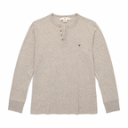 Five Four Men's Heather Gray Long Sleeve Henley Shirt Medium