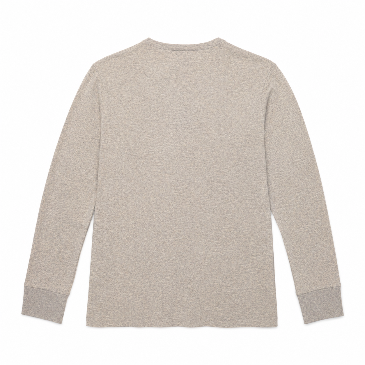 Five Four Men's Heather Gray Long Sleeve Henley Shirt Medium