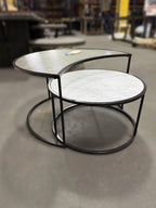 Moon Nesting Glass Coffee Table