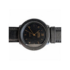 Vintage Georges Marciano Black Dial Leather Strap Quartz Watch - Requires a Battery