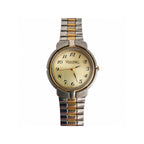 Vintage Viking Champagne Dial Two-Tone Analog Quartz Watch - Requires a Battery