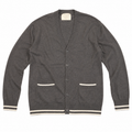 Five Four x Nick Wooster Men's Gray Heavy Knit V-Neck Cardigan XL 42-44