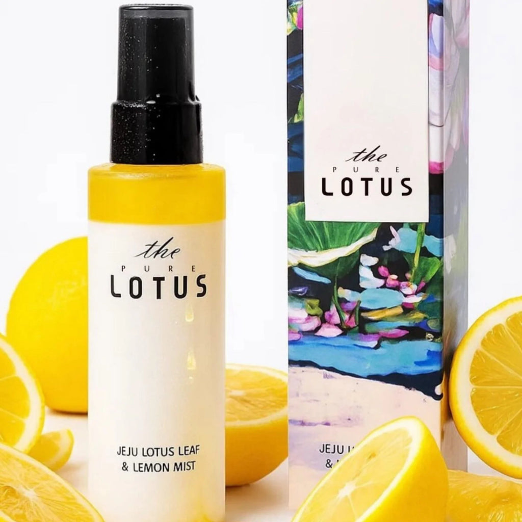 The Pure Lotus Jeju Lotus Leaf & Lemon Oil Mist (80ml) – 3-Second Hydrating & Soothing Face Spray