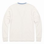 Five Four Men’s Cream White & Light Blue Trim V-Neck Cardigan Size M