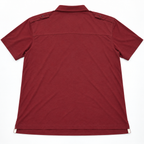 Five Four Men’s Burgundy Short Sleeve Polo Shirt Chest Pocket Size XXL