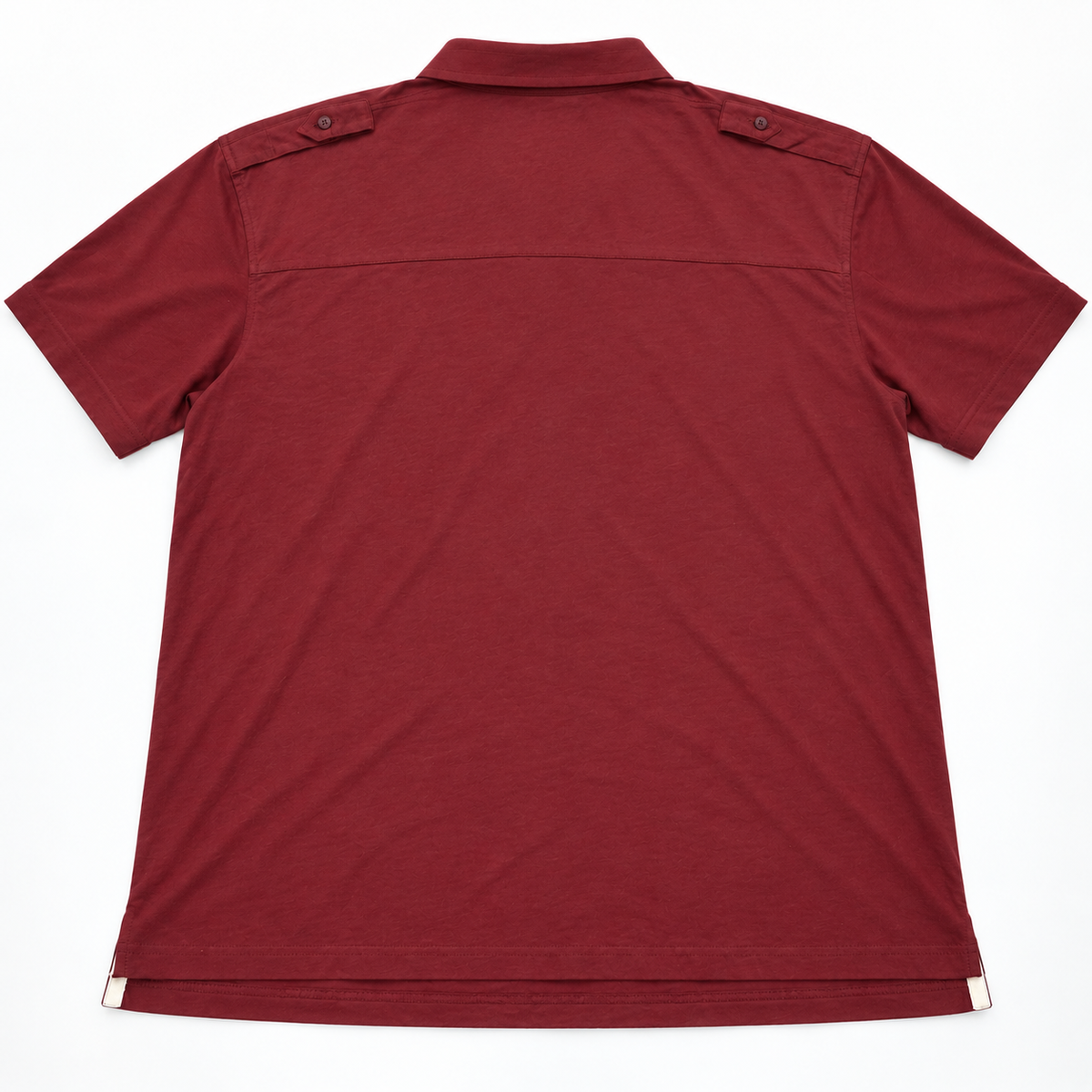 Five Four Men’s Burgundy Short Sleeve Polo Shirt Chest Pocket Size XXL
