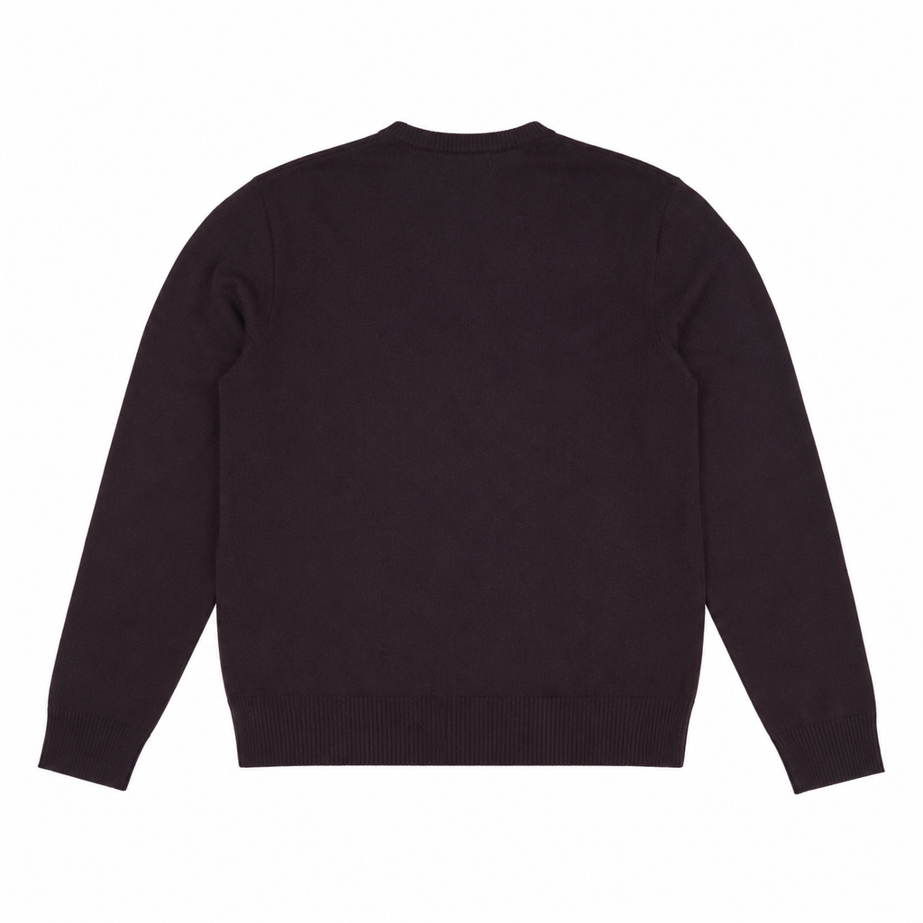 Five Four Men's Black V-Neck Logo Pullover Sweater Medium