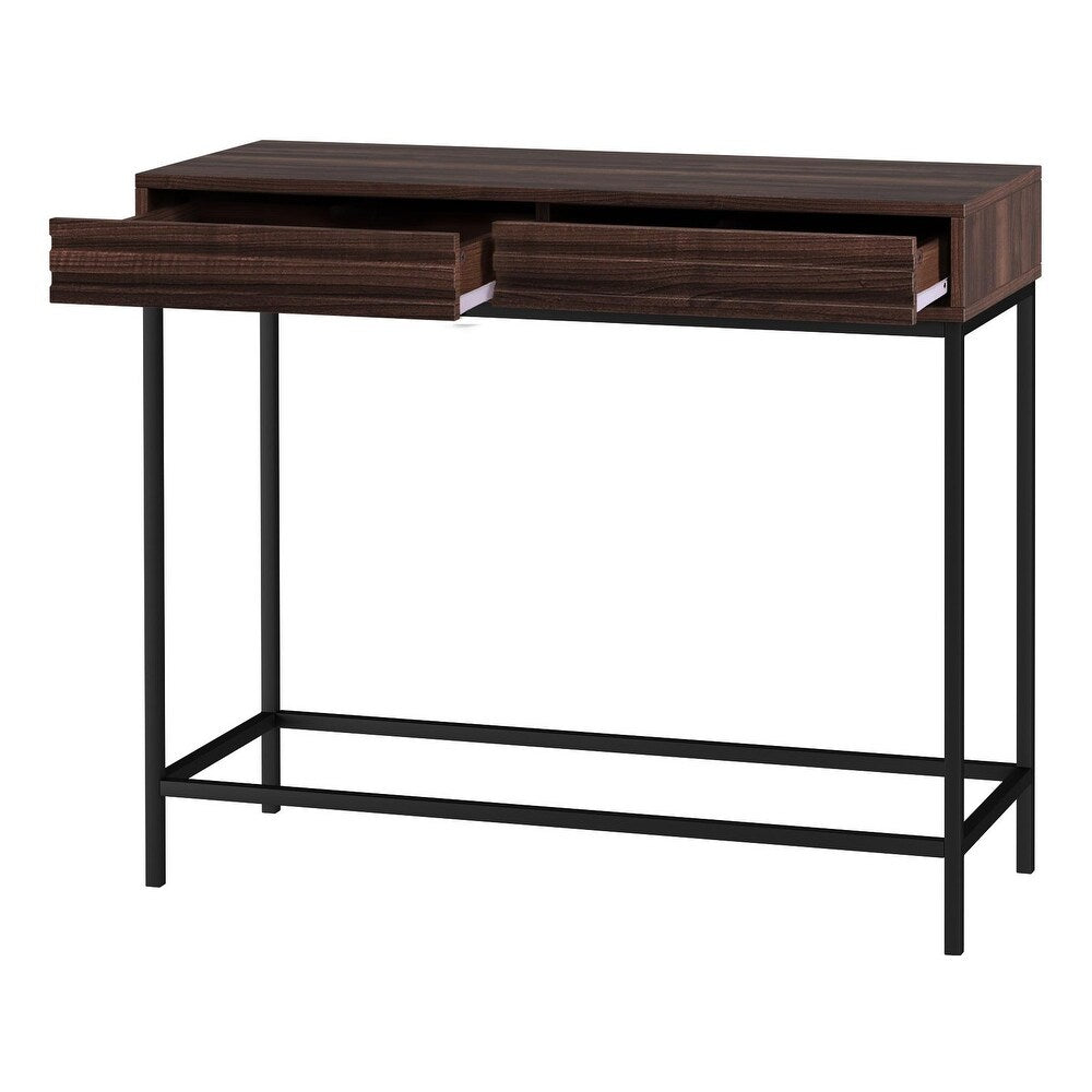 Ren Home Jarrel Console Table 2DR Walnut