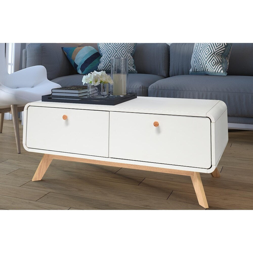 Ren Home Leva Entertainment Console / TV Stand, White