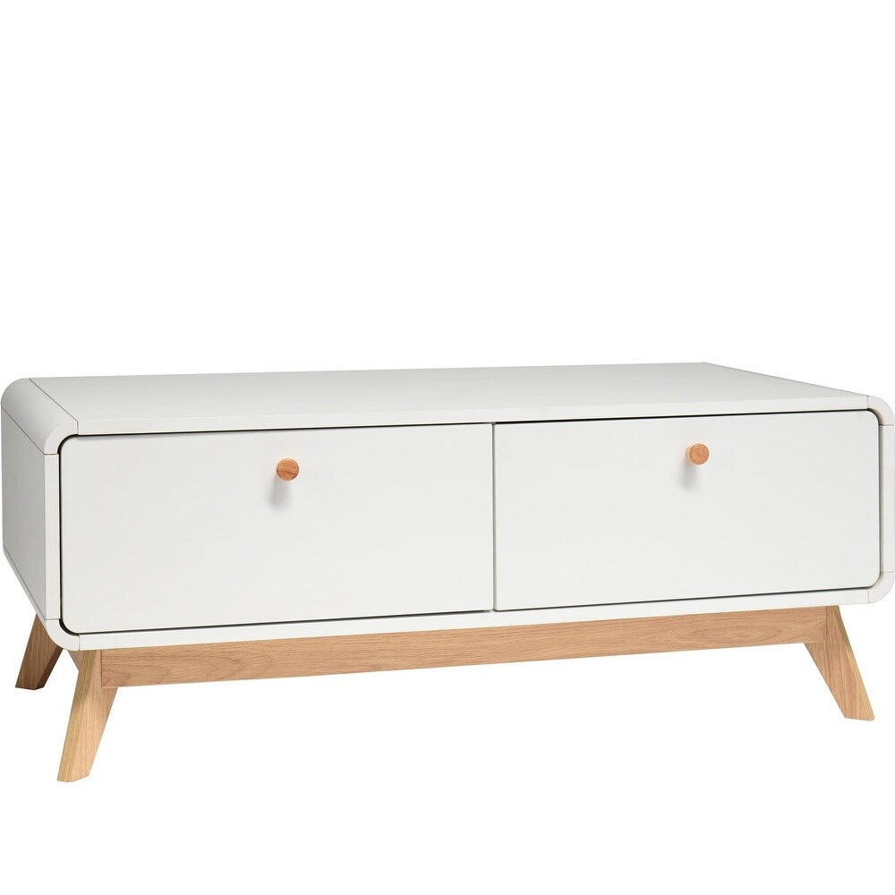 Ren Home Leva Entertainment Console / TV Stand, White