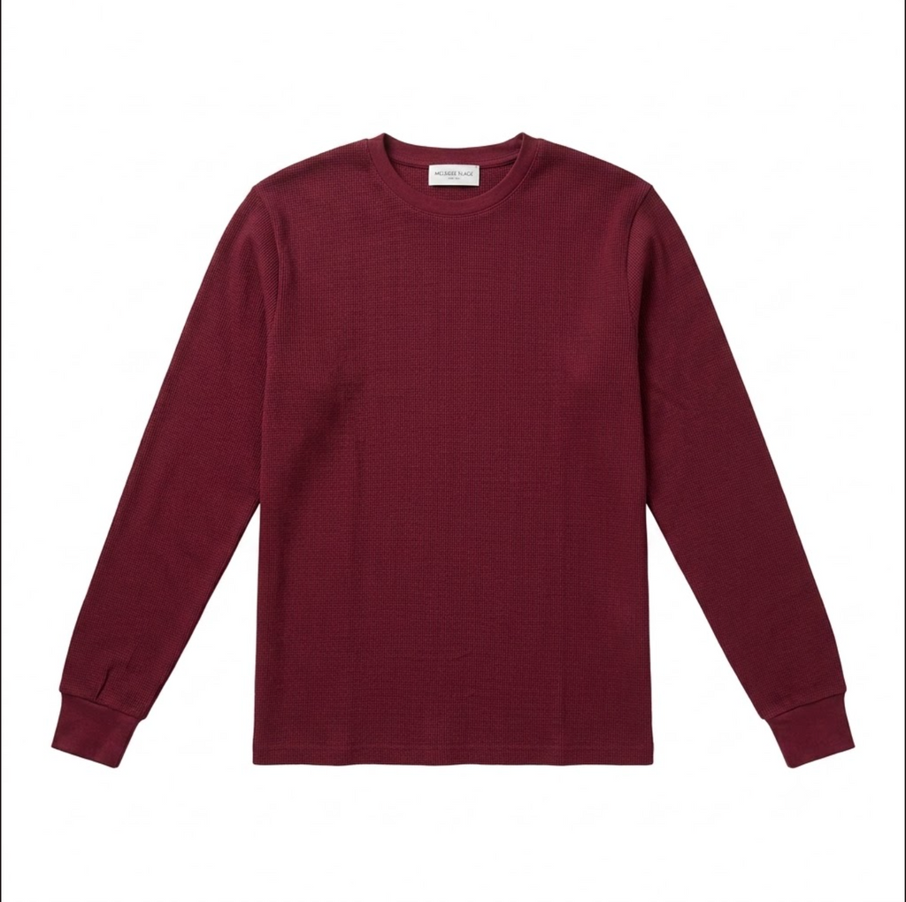 Melrose Place Men's 'Arden' Waffle Knit Long Sleeve Thermal Shirt