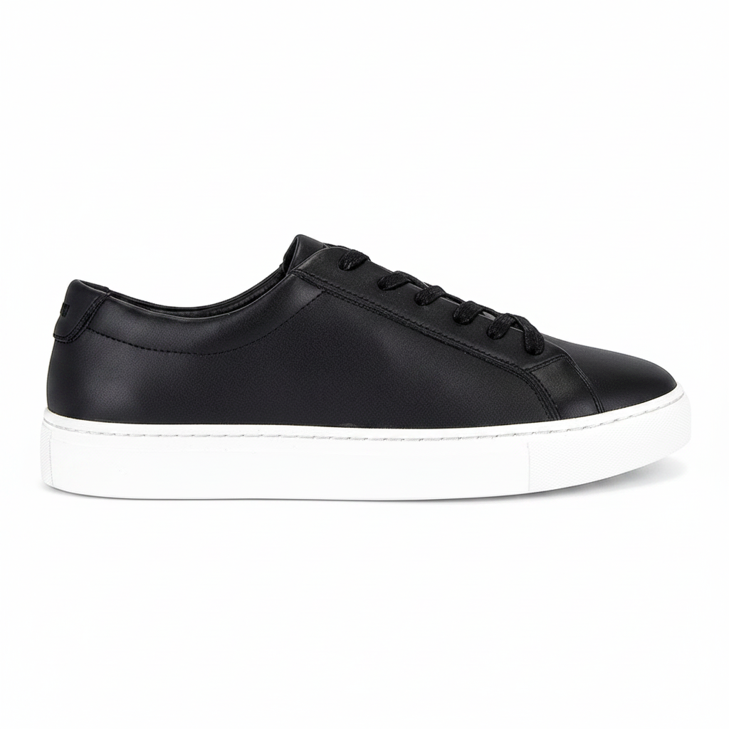 New Republic Unisex Kurt Leather Sneaker - Black / White