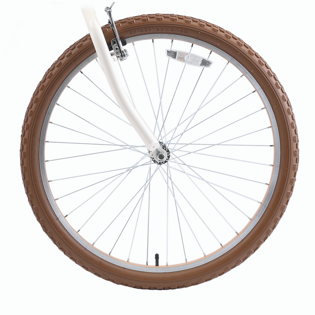 sixthreezero Around the Block Women's 7-Speed Cruiser Bike - Cream Coffee (Pre-Assembled)