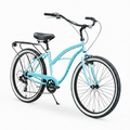 sixthreezero Around the Block Women's 7-Speed Cruiser Bike - Teal Blue (Pre-Assembled)