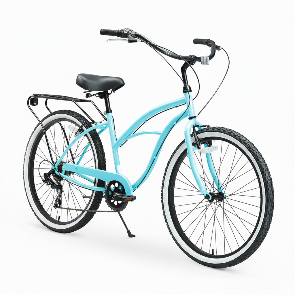 sixthreezero Around the Block Women's 7-Speed Cruiser Bike - Teal Blue (Pre-Assembled)