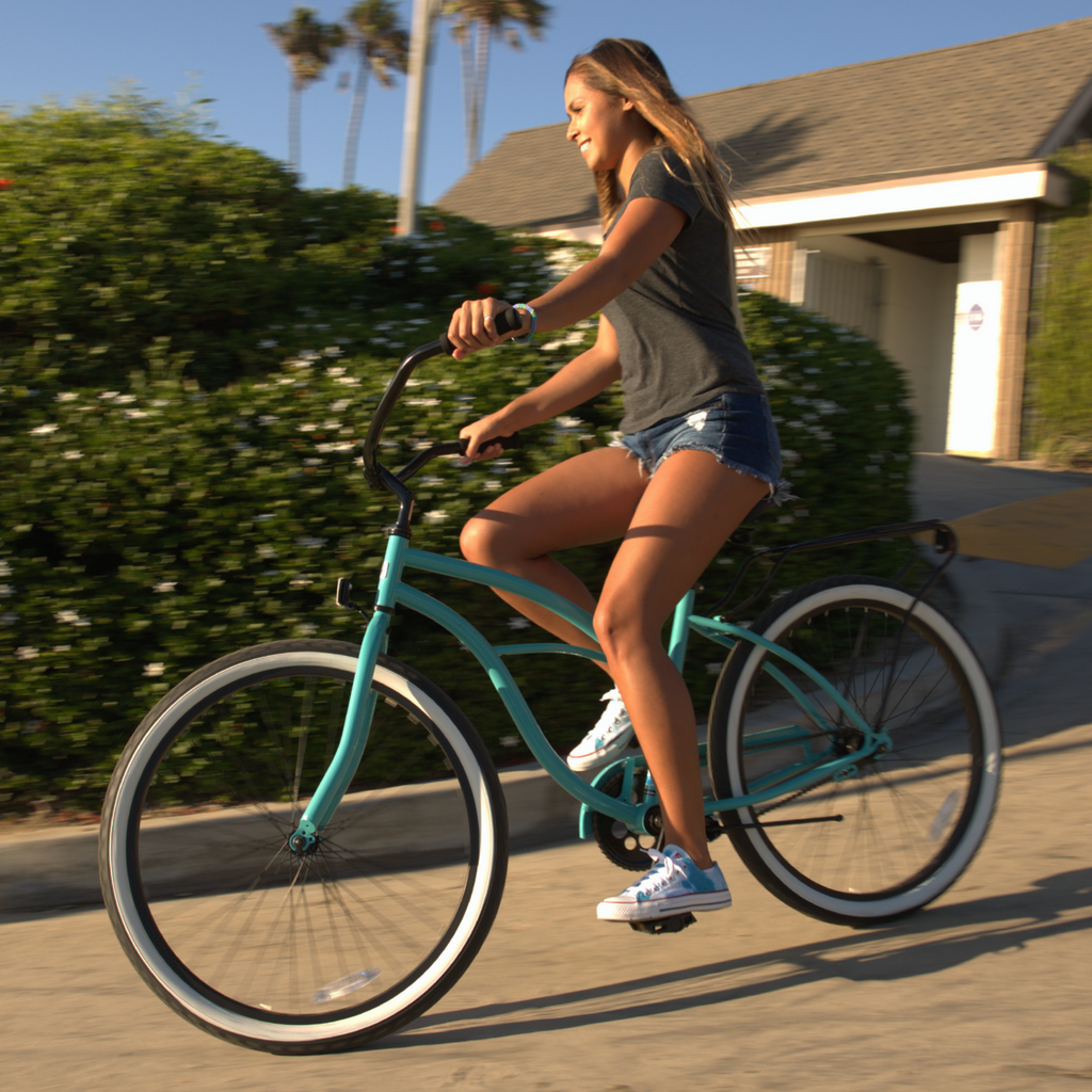 sixthreezero Around the Block Women's 7-Speed Cruiser Bike - Teal Blue (Pre-Assembled)