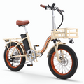 sixthreezero All-Terrain Zip n' Fold Electric Bike - Cream (Pre-Assembled)
