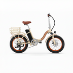 sixthreezero All-Terrain Zip n' Fold Electric Bike - Cream (Pre-Assembled)