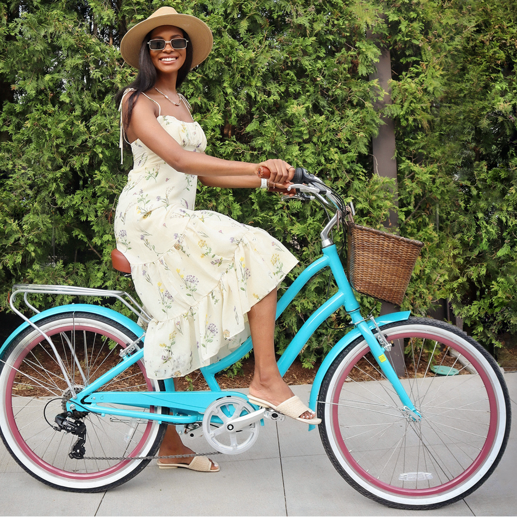 sixthreezero Women's EVRYjourney 7-Speed Hybrid Cruiser Bike - Teal (Pre-Assembled)