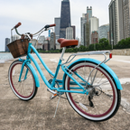 sixthreezero Women's EVRYjourney 7-Speed Hybrid Cruiser Bike - Teal (Pre-Assembled)