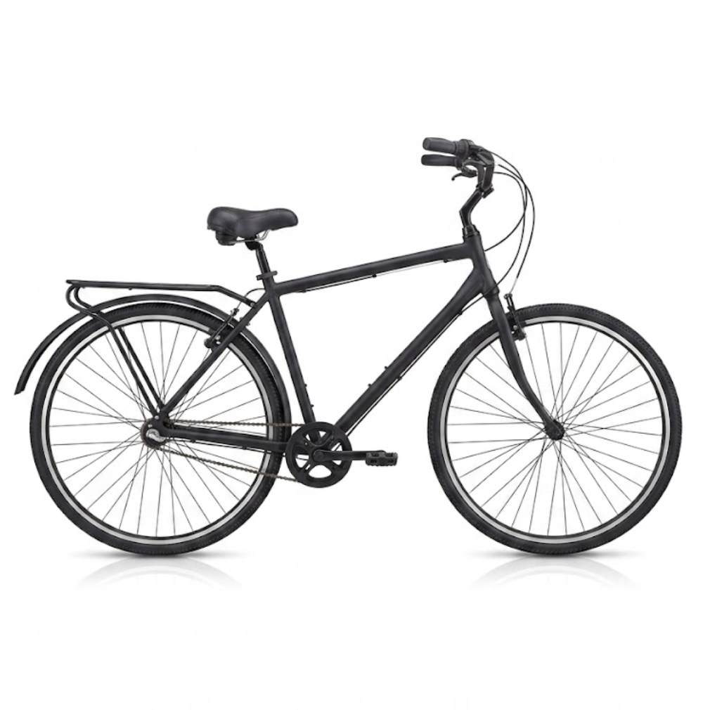 sixthreezero Men's Reach Your Destination 7-Speed Hybrid Bike - Matte Black (Pre-Assembled)