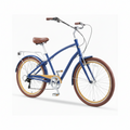 sixthreezero EVRYjourney NEW Men's 7-Speed Sport Hybrid Cruiser Bike - Denim Honey (Pre-Assembled)
