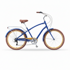 sixthreezero EVRYjourney NEW Men's 7-Speed Sport Hybrid Cruiser Bike - Denim Honey (Pre-Assembled)