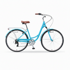 sixthreezero Women's Body Ease 7-Speed Hybrid Comfort Bike - Teal - PRE-ASSEMBLED
